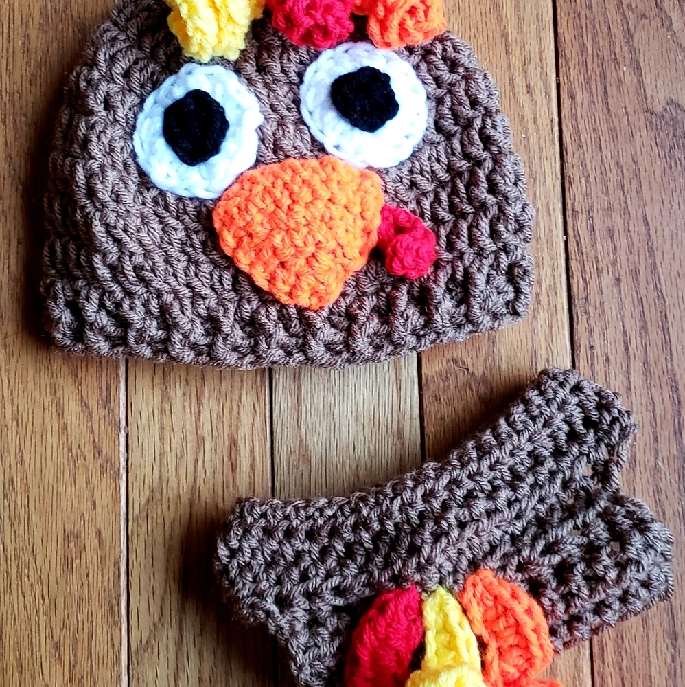 Crochet Baby Turkey Set